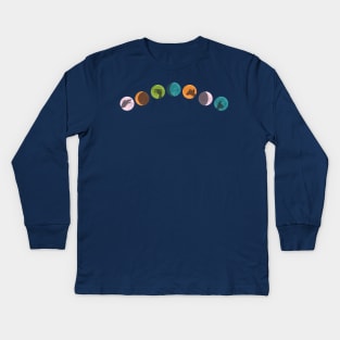 Shadow Puppet Moon Kids Long Sleeve T-Shirt